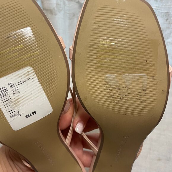 Light Pink Saks Fifth Avenue Strappy Mules - Picture 3 of 5